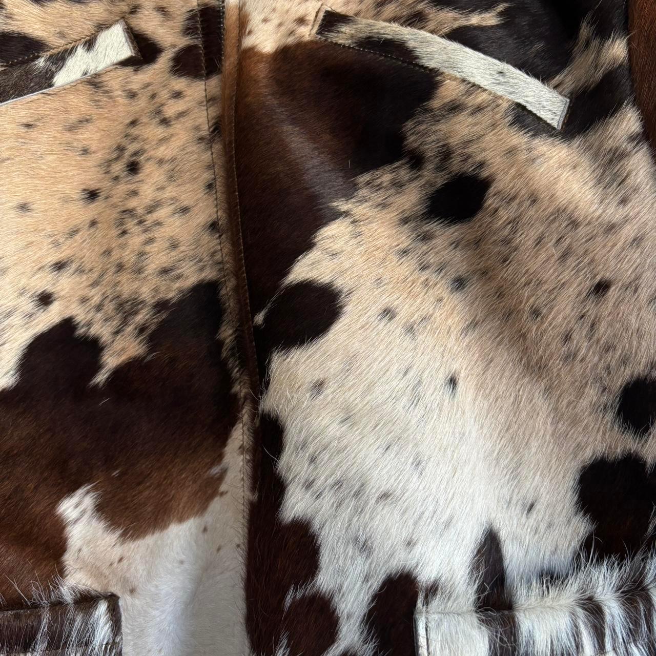 Men's Tricolor Real Cowhide Jacket