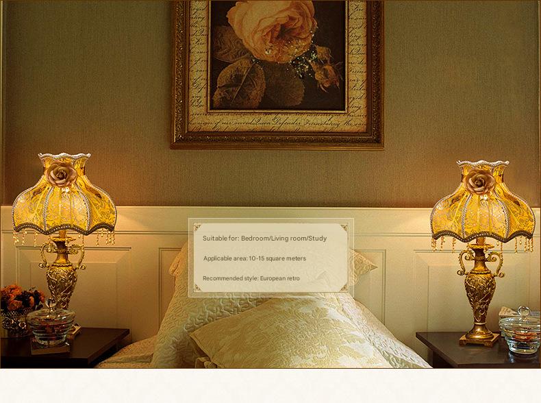 Scandinavian retro table lamp for bedroom