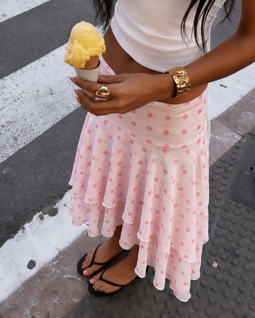 Womens lace skirt with boho vacation fit