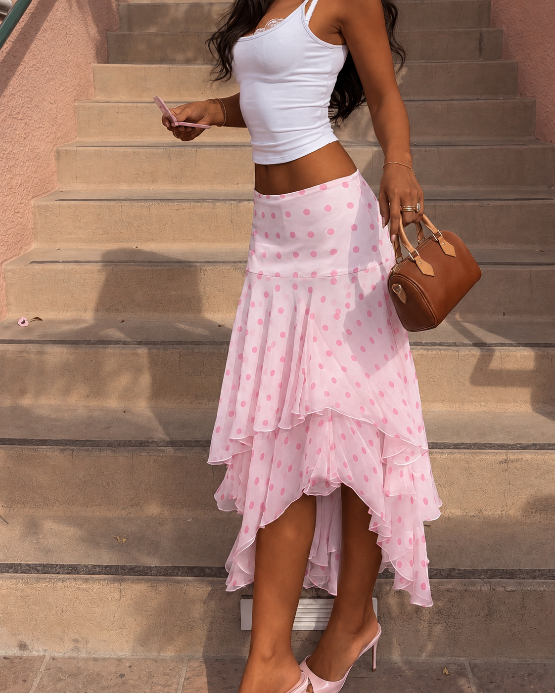 Womens lace skirt with boho vacation fit