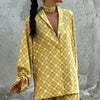 Yellow daisy print commuter co ord set