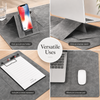 large leather desk pad with wipe-clean surface and reserved mouse area