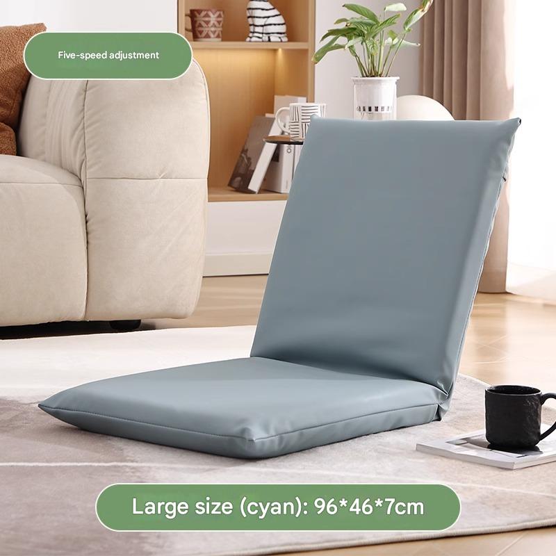 Japanese floor recliner beanbag sofa large light blue [5 adjustable settings]