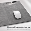 leather desk pad with metal clip area for notes and writing sheets