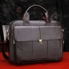 Leather Office Bag for Men 14 Inch Laptop Briefcase 1