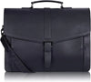 Leather Travel Briefcase for Men 15.6 Inch Laptop Work Bag