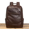 Men’s Leather Backpack with Trolley Sleeve Brown