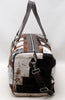 cowhide travel bag real leather duffle