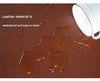 Leather desk mat with edge cover