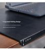 Leather desk mat with edge cover