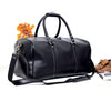 Leather Duffle Bag Large Genuine Cowhide Travel Holdall Style 3