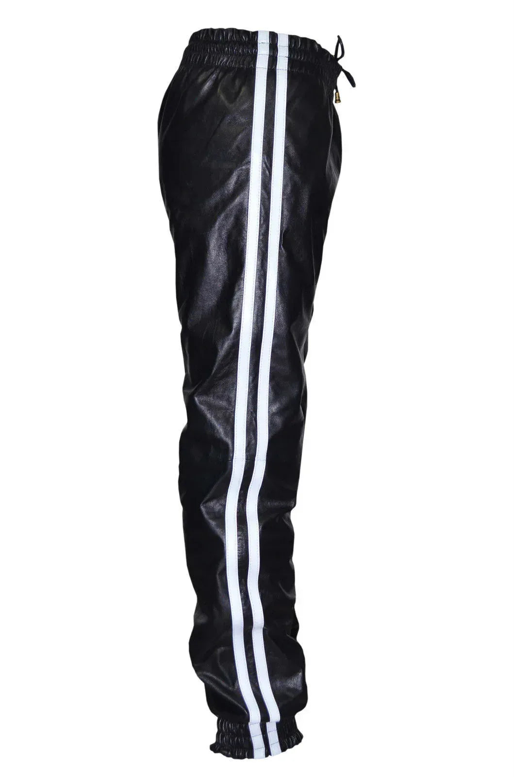 Leather jogger pants mens
