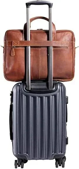 Leather briefcases Laptop Messenger Bags