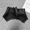 Women’s Leather Corset Waist Belt with Tie Front