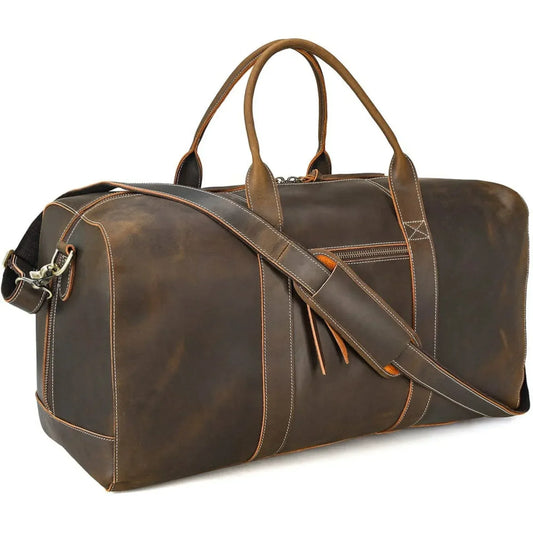 Real Leather Overnight Bag