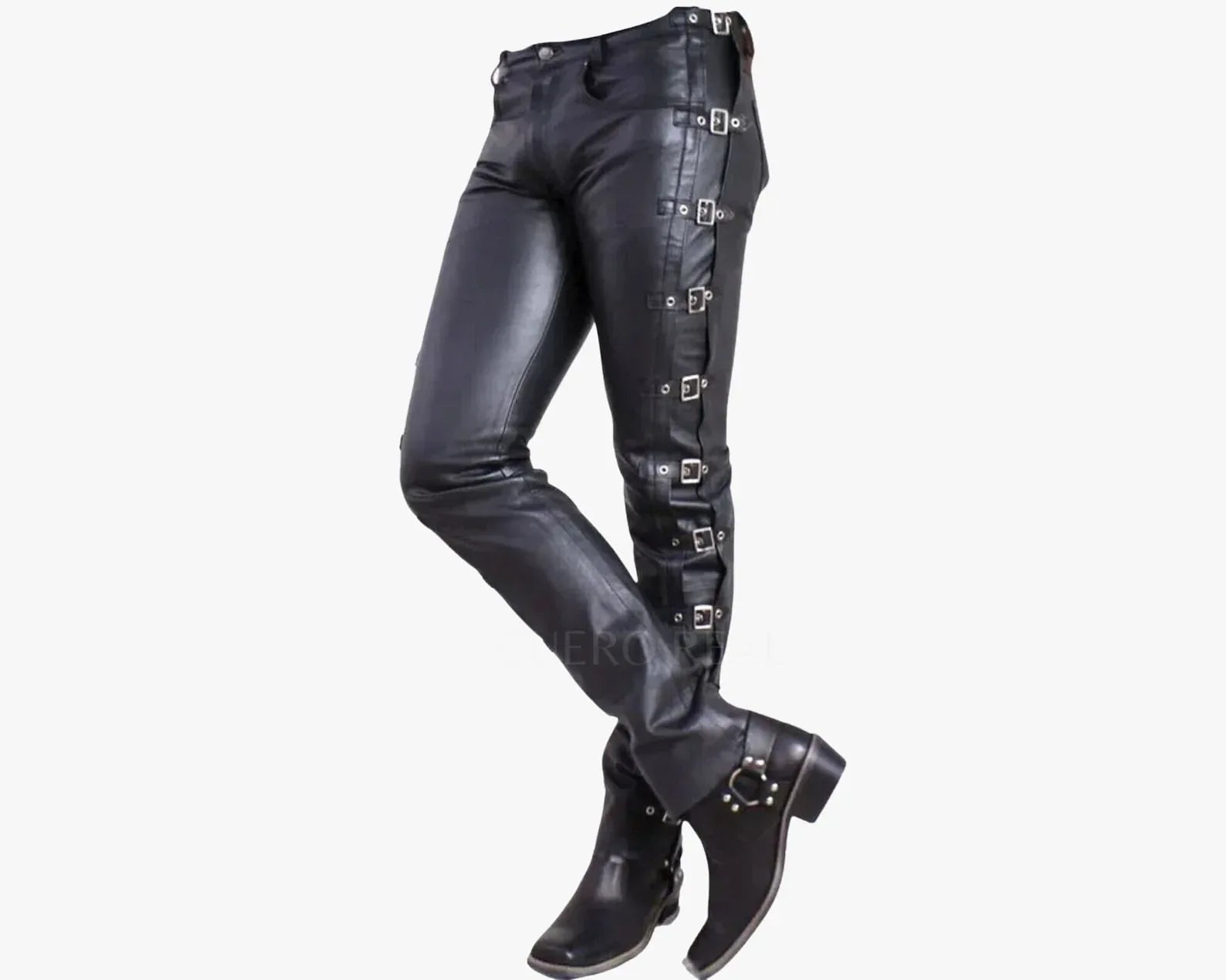 Genuine Black Leather Pants