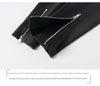 Women's Skinny Sheepskin Leather Pants with Zippers