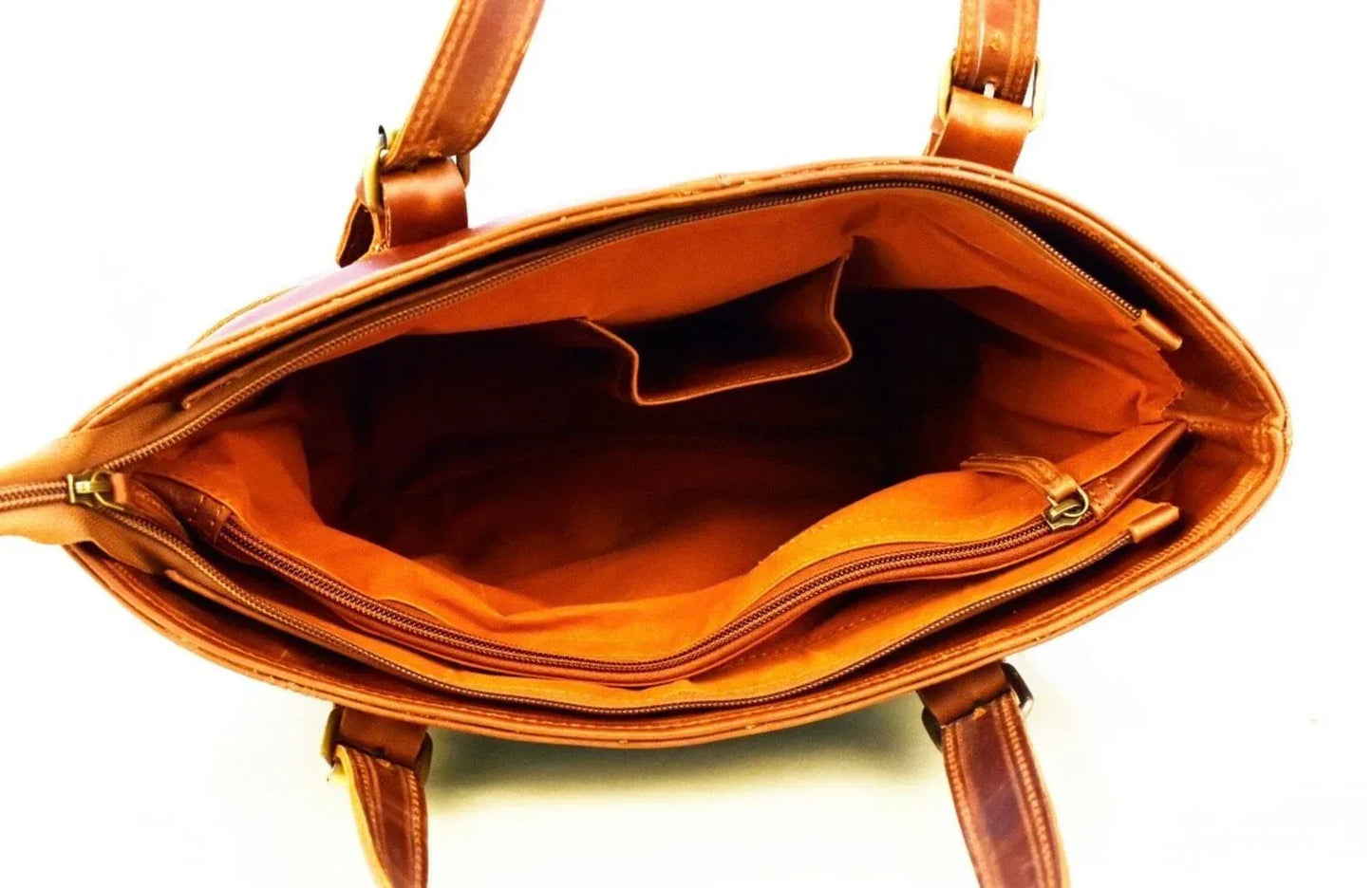 Cowhide Leather Shoulder Bag for Women With Pockets