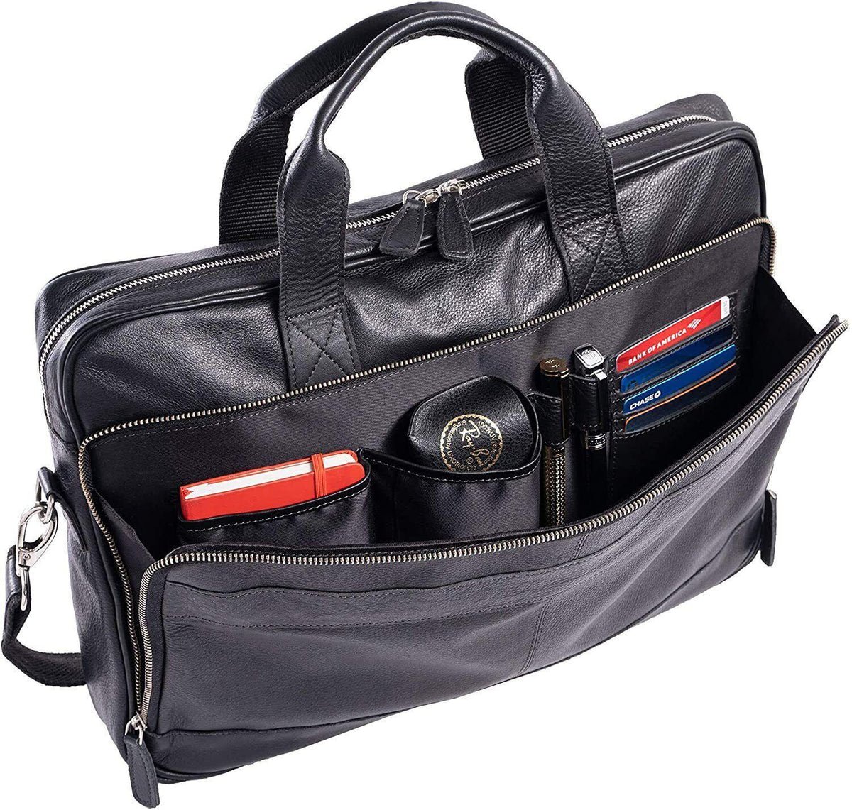Leather briefcases Laptop Messenger Bags