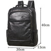 Men’s Leather Backpack with Trolley Sleeve