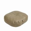 Faux Leather Pouf Ottoman Round Floor Seat Cushion