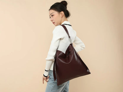 Soft Leather Tote Purse for Women Everyday Carry 2