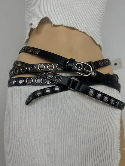 Long eyelet belt for women festival styling
