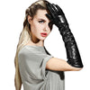 Long leather gloves for women opera length