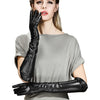 Long leather gloves for women opera length