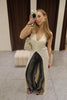 Long Sleeveless Knit Cardigan with Button Front White S