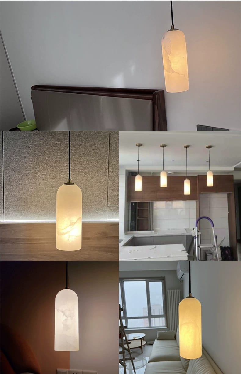 Spanish Natural Marble Pendant Ceiling Light