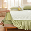 Quilted Fitted Sheet with Bed Skirt Mattress Cover