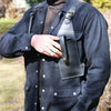 Men’s PU Leather Shoulder Holster Bag with Dual Pouches
