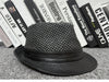Men's leather jazz cap with houndstooth design