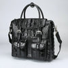 Men’s Crocodile Briefcase for Business Travel and Laptop Storage