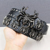 Studded punk belt men's gothic spider rivet waist belt