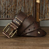 Men's Full Grain Leather Double Prong Belt