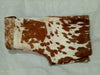 Men's cowhide shorts with natural white speckling