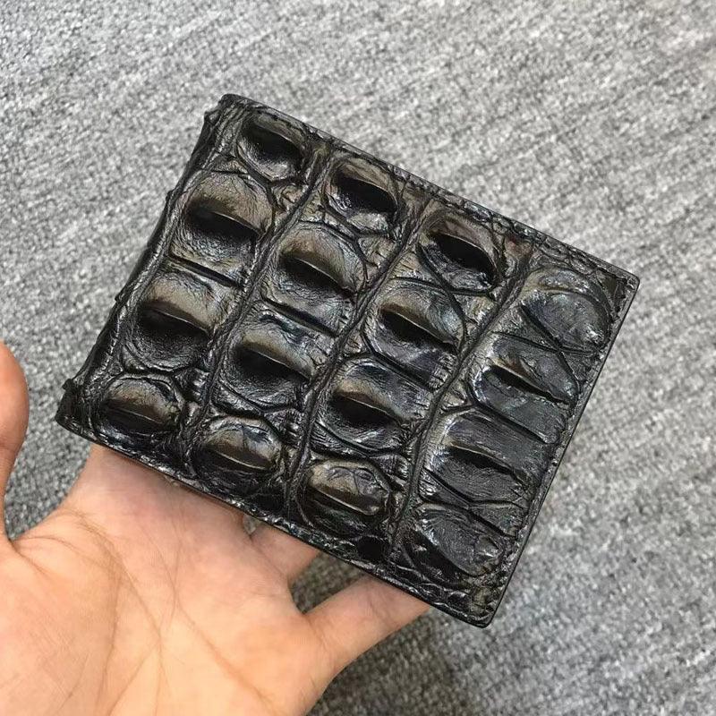 Men's Genuine Thai Crocodile Leather Bifold Wallet 1