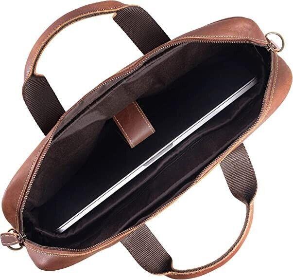 Leather briefcases Laptop Messenger Bags