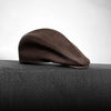 Men's leather newsboy cap vintage style