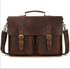 Genuine Leather Laptop Briefcase for Work & Travel