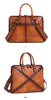 Vintage leather messenger bag for men office travel