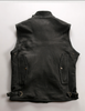 Retro cowhide genuine leather vest for men