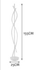 Modern spiral led floor lamp