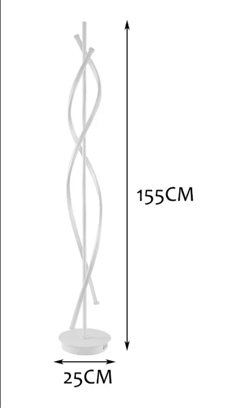 Modern spiral led floor lamp