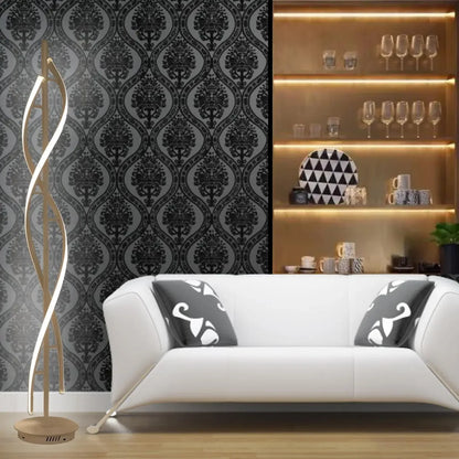 Modern spiral led floor lamp