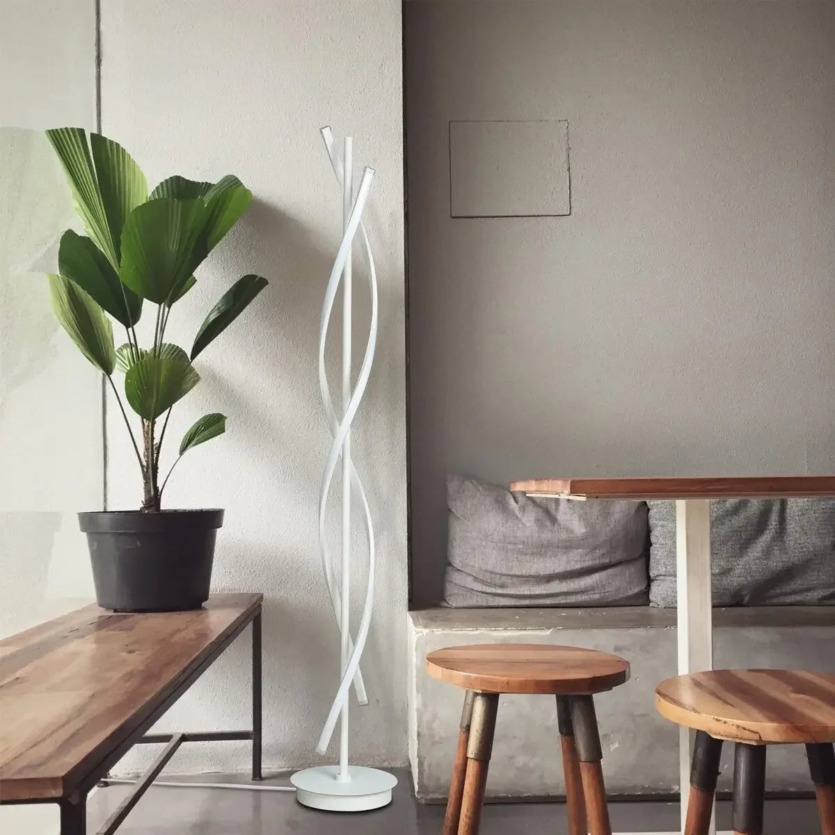 Modern spiral led floor lamp