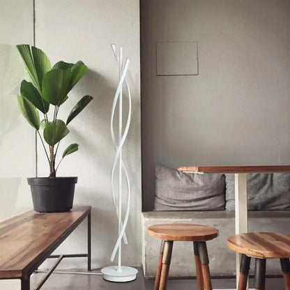Modern spiral led floor lamp