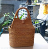 Bali Natural Rattan Tote Handbag With Oval Handle